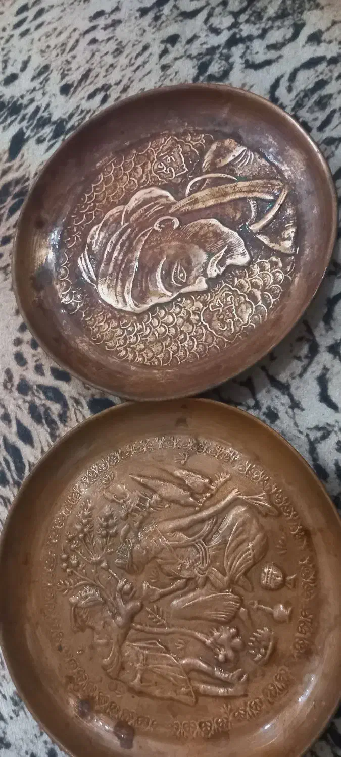 سینی عتیقه 100 ساله|کلکسیون اشیاء عتیقه|آبادان, |دیوار