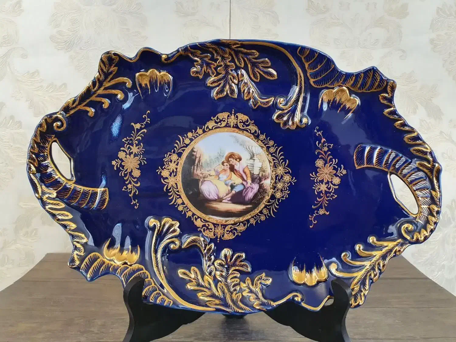 دکوری چینی سورمه ای لیلی مجنون|صنایع دستی و سایر لوازم تزئینی|کرج, استاندارد|دیوار