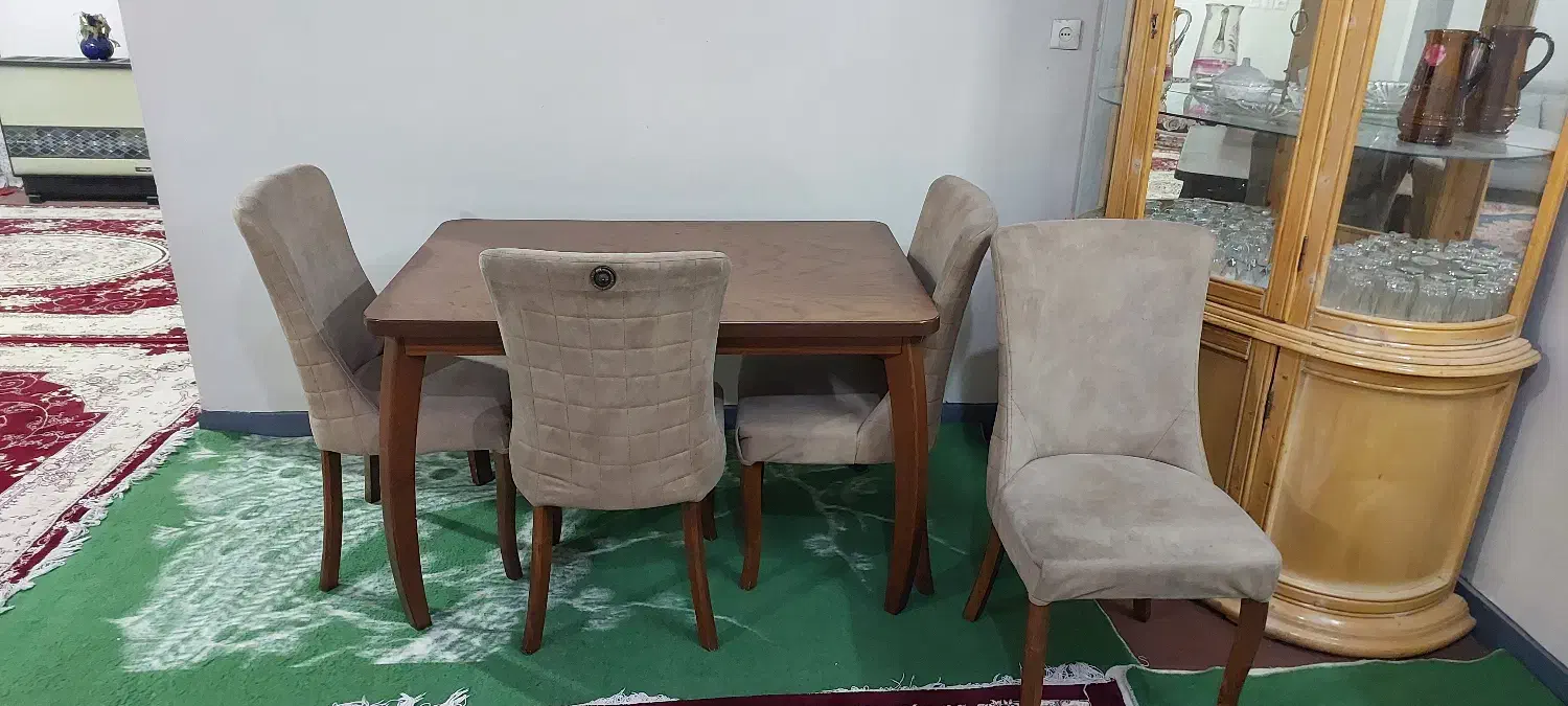 میز و صندلی ناهارخوری چهار نفره.|میز و صندلی غذاخوری|کرج, شهرک دریا|دیوار