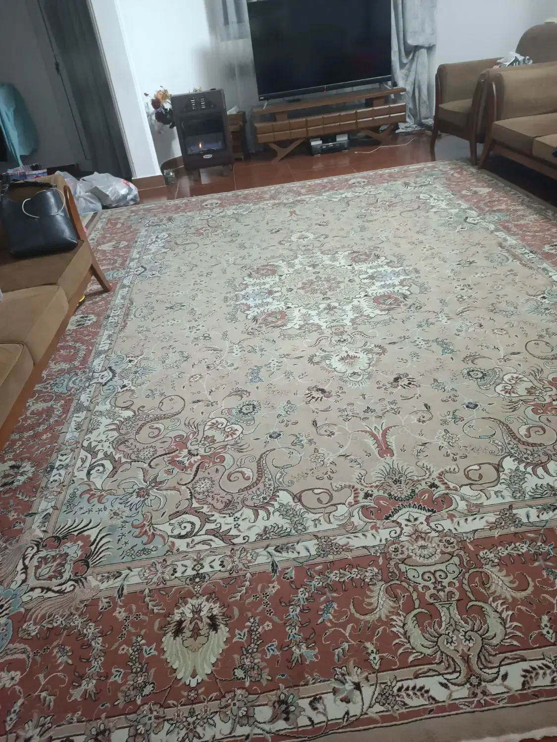 فرش ۱۲متری|فرش|کومله, |دیوار