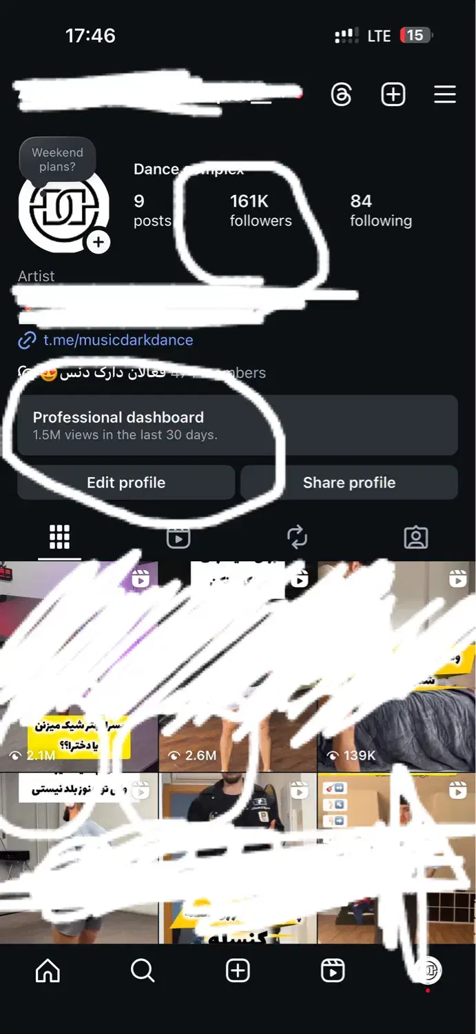 اکانت اینستاگرام ۱۶۱ کا|لوازم جانبی موبایل و تبلت|تهران, آبشار تهران (دریاچه)|دیوار