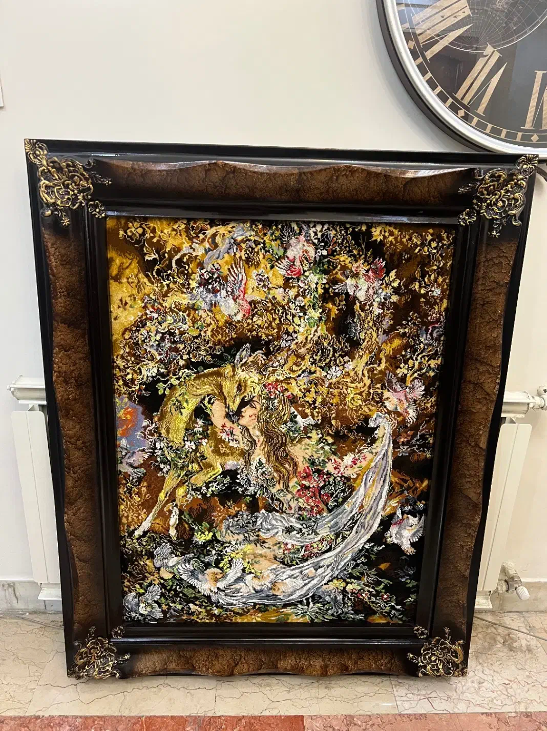 تابلو فرش دستبافت نیاز و نوازش استاد فرشچیان|تابلو فرش|تهران, سازمان برنامه جنوبی|دیوار