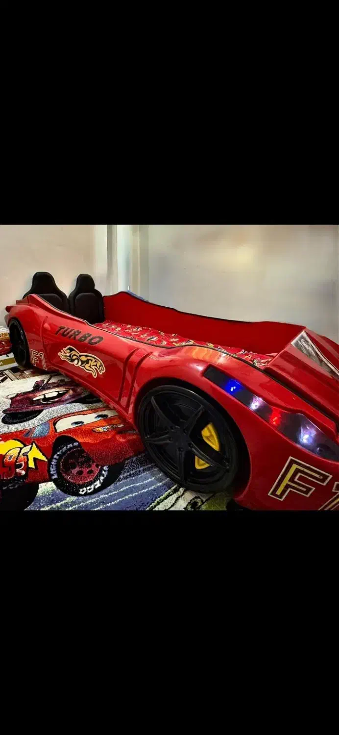 تخت خواب کودک مدل ماشین|تخت و سرویس خواب|تهران, طیب|دیوار