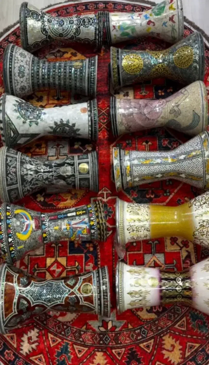 تمپو یا داربوکا جوهرلفن اصل رنگهای خاص|درام و پرکاشن|اصفهان, خیادان|دیوار