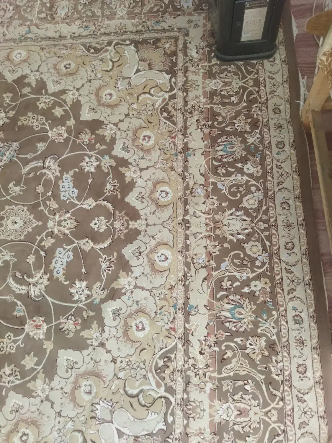 فرش 12متری ماشینی کاملا نخ و ابریشم و برجسته|فرش|تبریز, |دیوار