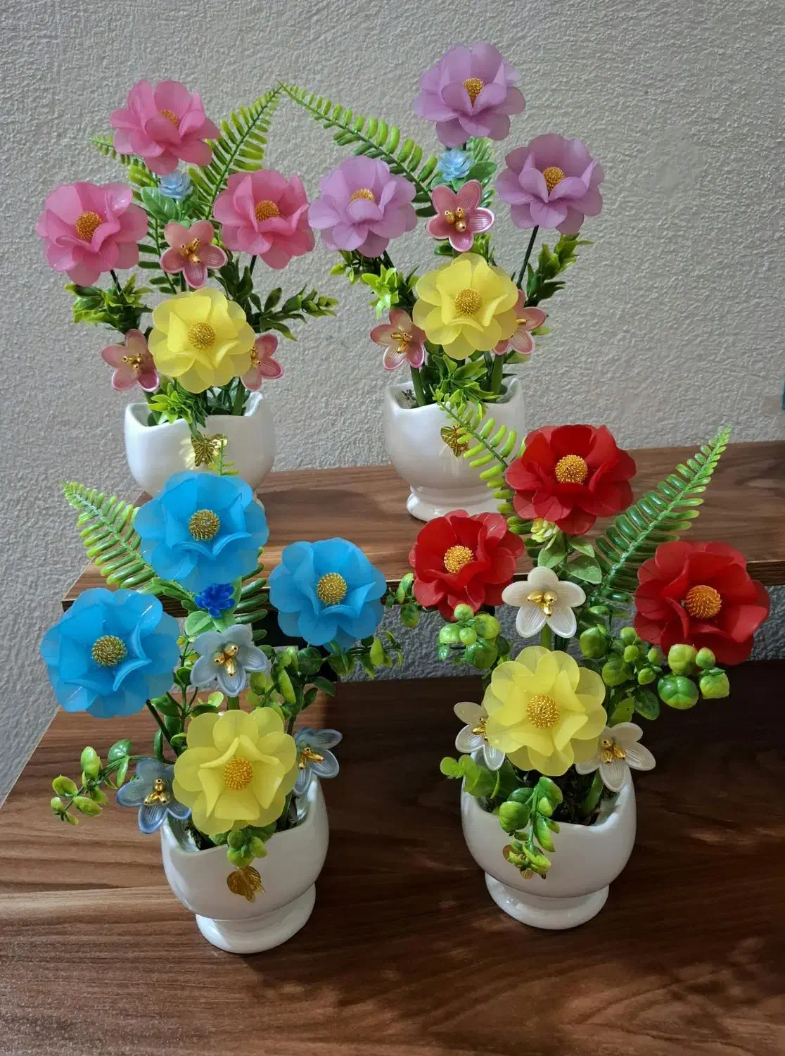 گلدان پایه دار|گل مصنوعی|سمنان, |دیوار