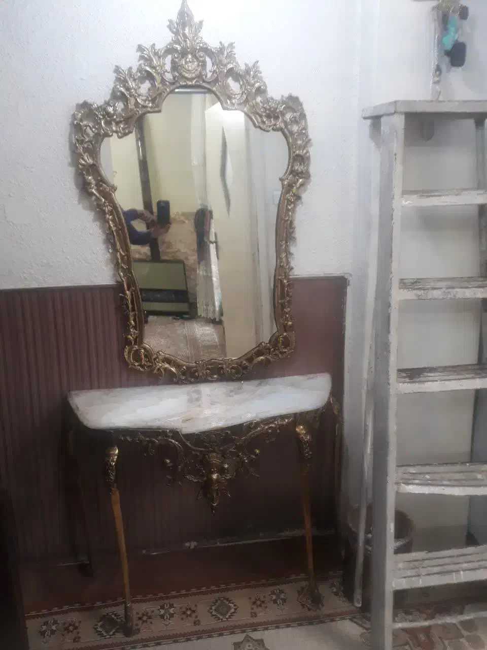 آینه و کنسول برنز|مبلمان خانگی و میز عسلی|تهران, خزانه|دیوار