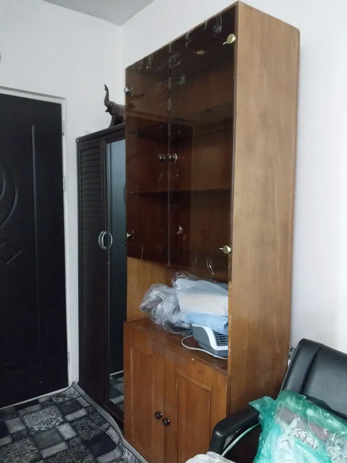 کتابخانه|کتابخانه، شلف، قفسه‌های دیواری|کرج, مهرویلا شمالی|دیوار