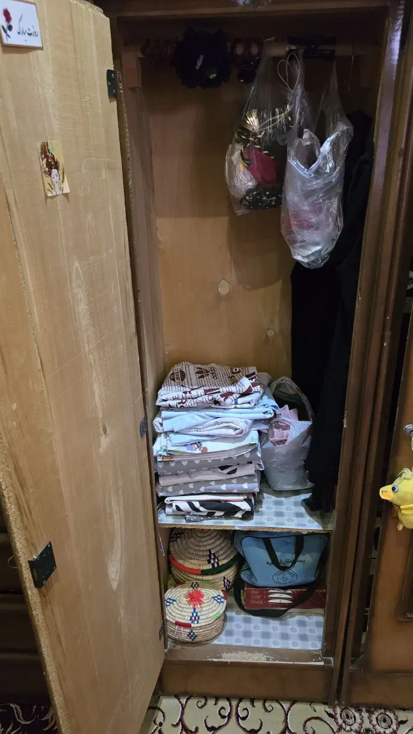 کمد جفت|جاکفشی، کمد، دراور|قم, هنرستان|دیوار