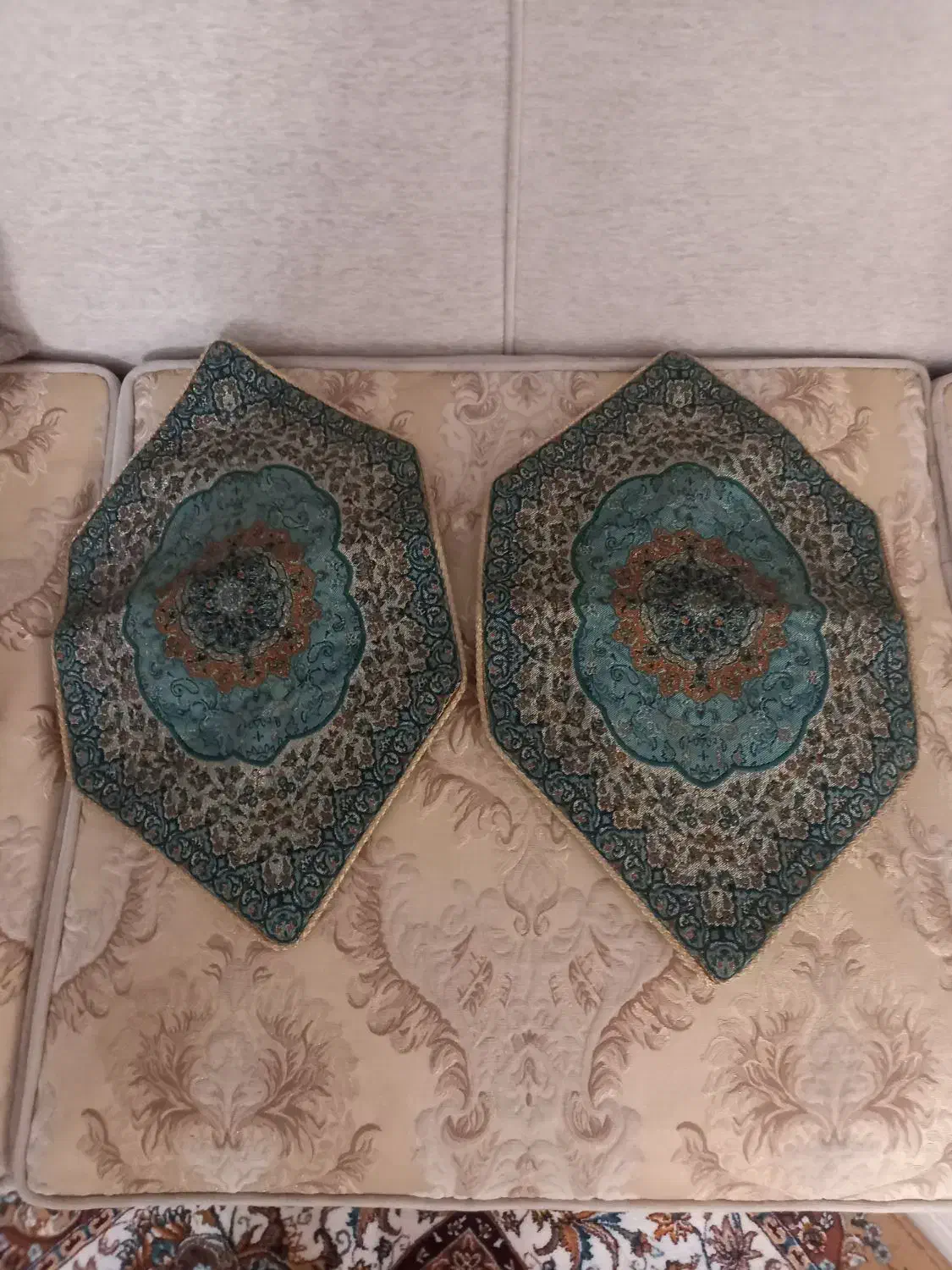 رومیزی ترمه|پرده، رانر، رومیزی|تبریز, |دیوار