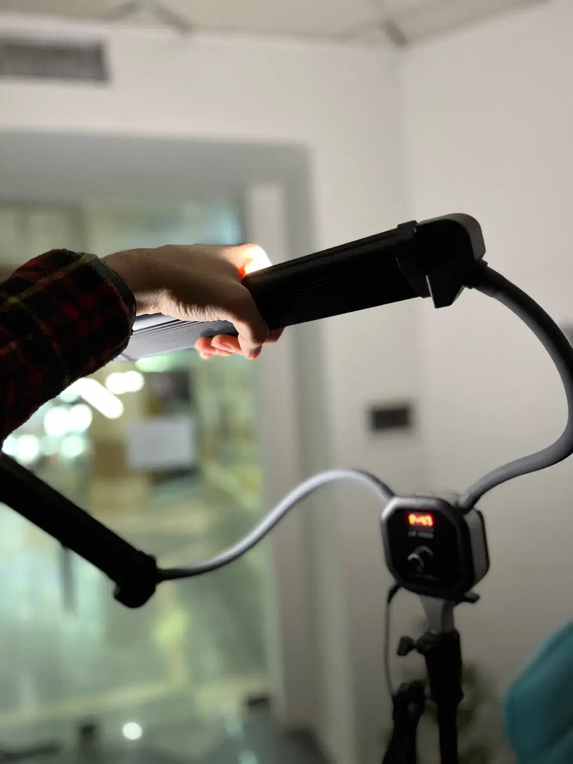 رینگ لایت ۲ شاخه - دابل آرم لایت|دوربین عکاسی و فیلم‌برداری|قزوین, |دیوار