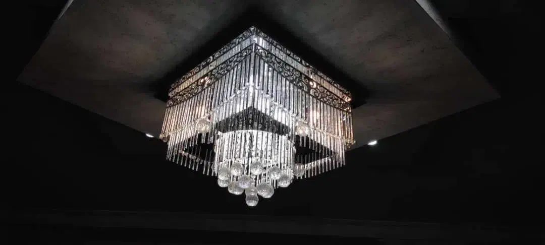 لوستر سقفی کریستالی دیجیتال|لوستر و چراغ آویز|اصفهان, کوی میلاد|دیوار