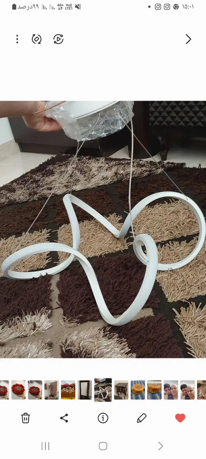 لوستر مدرن|لوستر و چراغ آویز|ساوه, |دیوار