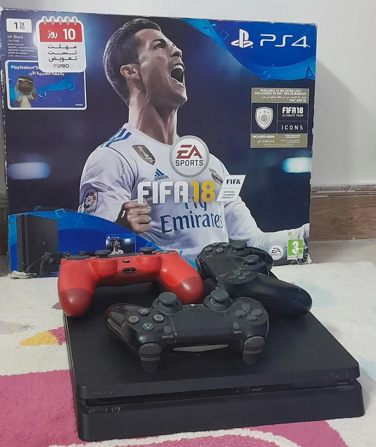 کنسول PS4 اسلیم ، با ۳ دسته|کنسول، بازی ویدئویی و آنلاین|تهران, تختی|دیوار