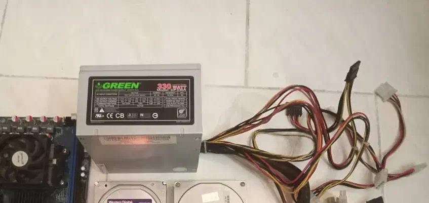 باندل مادربرد و cpu و پاور گرین|قطعات و لوازم جانبی رایانه|هشتگرد, شهرک ایران خودرو|دیوار