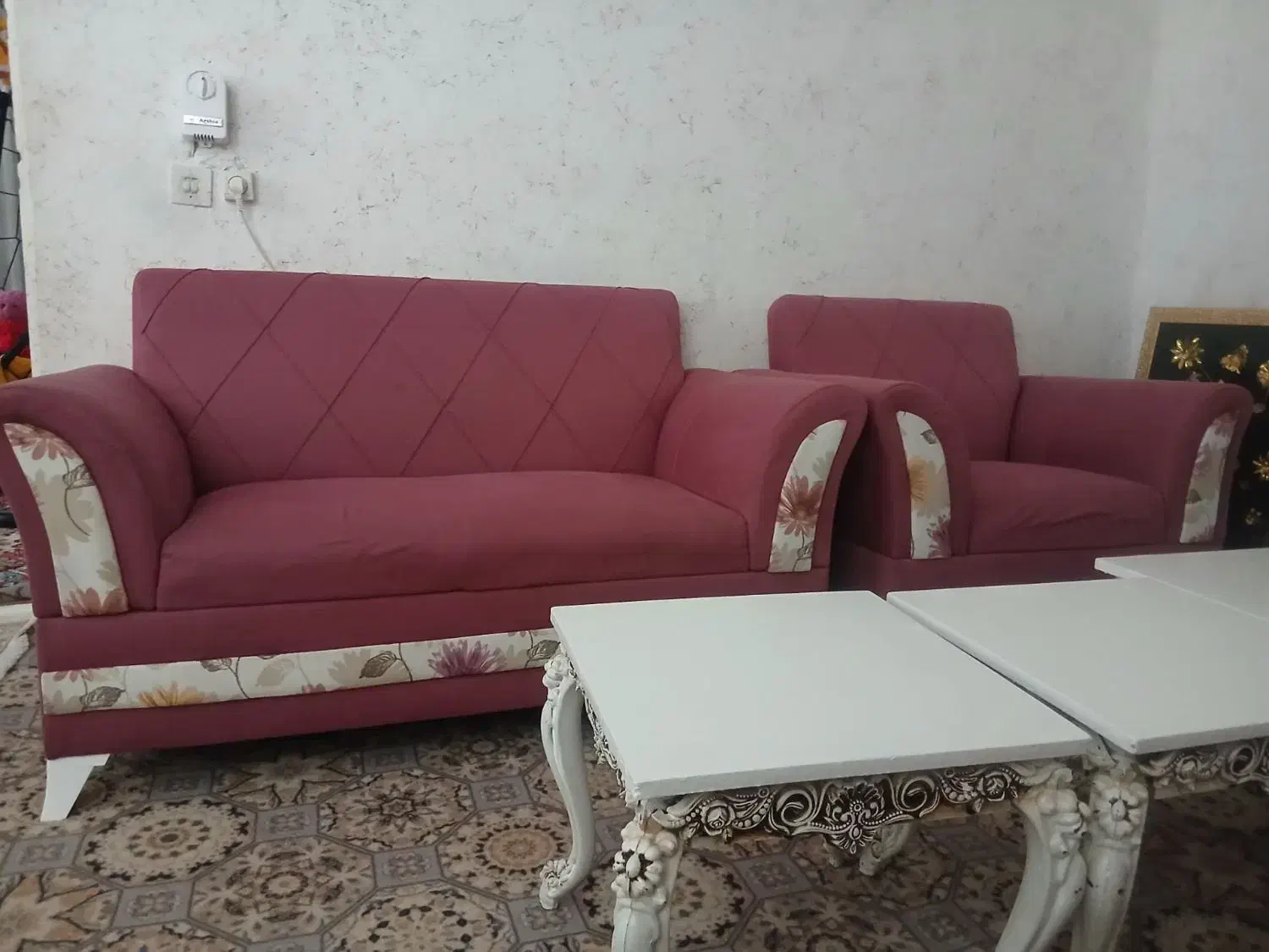 فروش فوری مبل صندلی وجلو مبلی|مبلمان خانگی و میز عسلی|رامسر, |دیوار