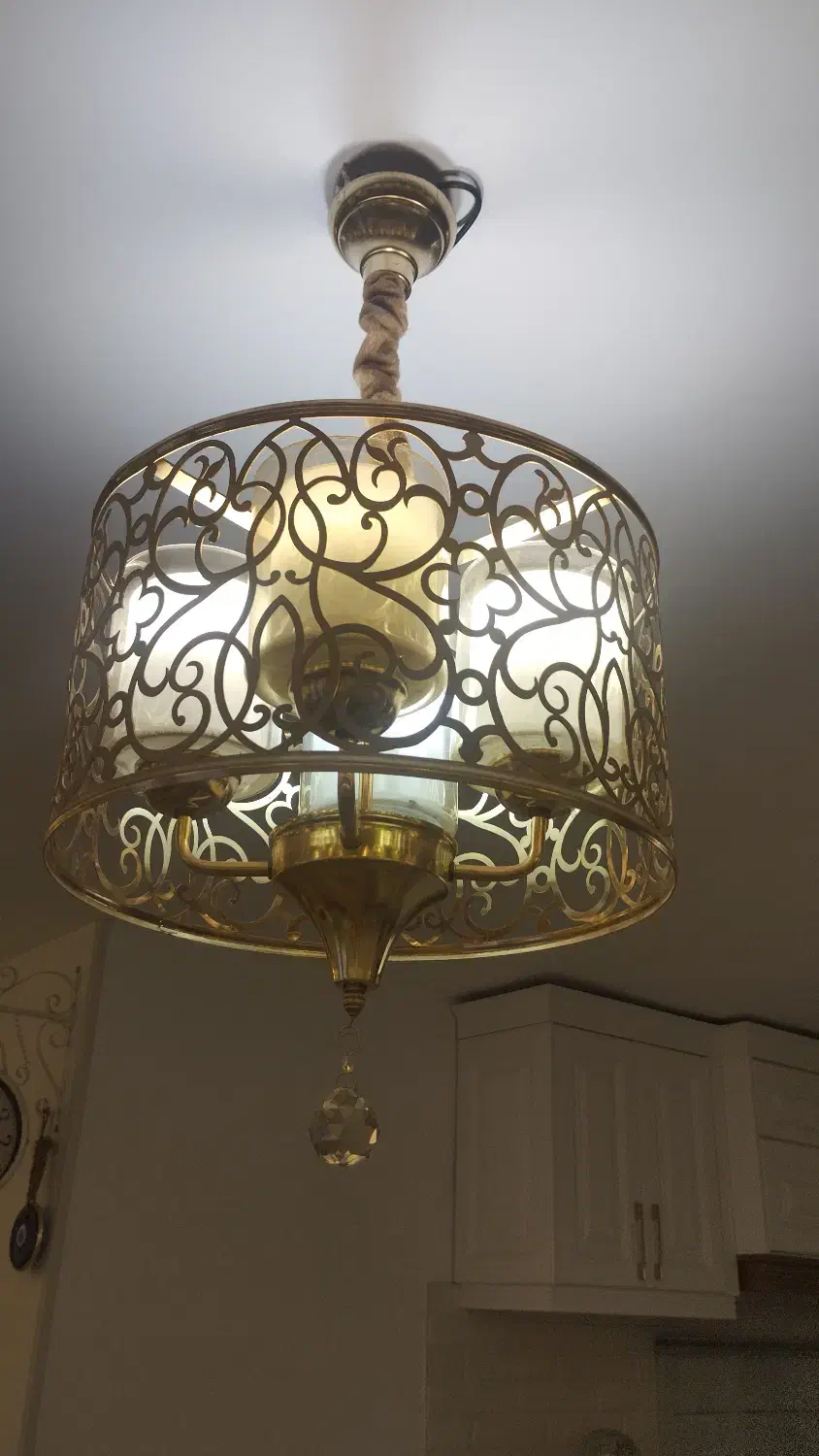 یک جفت لوستر ۴ شعله|لوستر و چراغ آویز|تهران, سلسبیل شمالی|دیوار