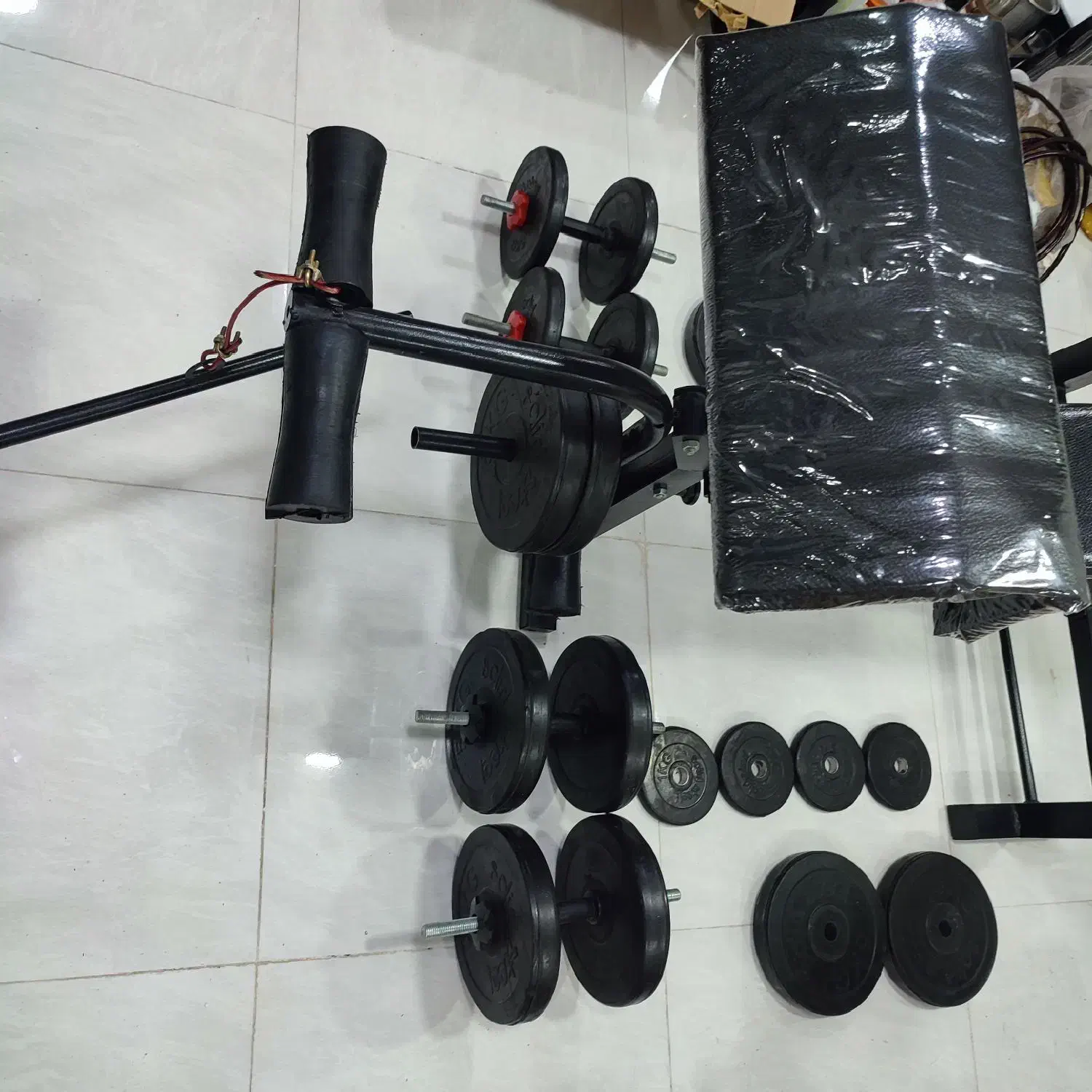 میز ۱۲ کاره بدنسازی با وزنه و هالتر دسته دمبل|تجهیزات ورزشی|اهواز, ویلاشهر|دیوار
