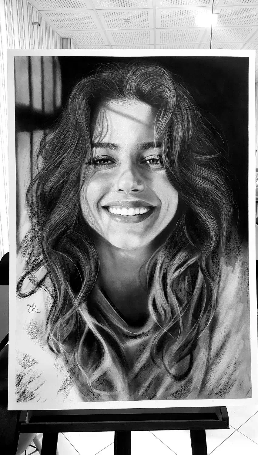 گالری اقبالی طراحی سیاه قلم آبرنگ اکریلیک گواش|خدمات آموزشی|قزوین, |دیوار