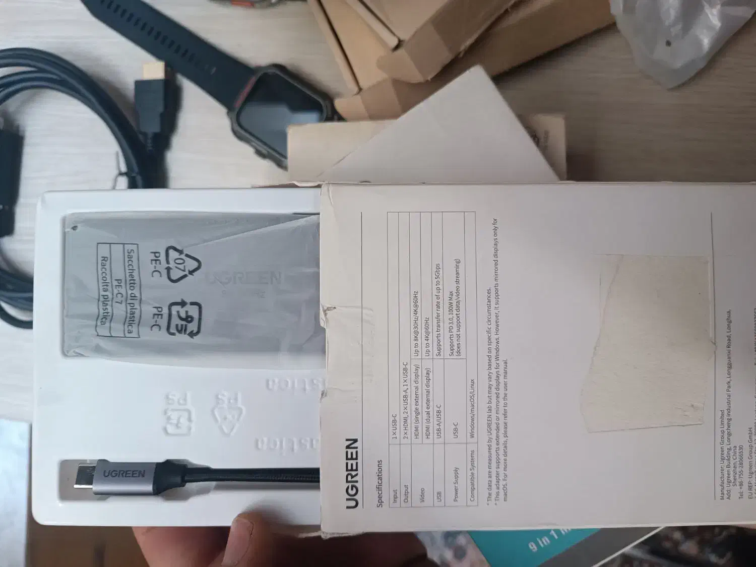 فروش فوری هاب اورجینال برند یوگرین|قطعات و لوازم جانبی رایانه|سنندج, |دیوار