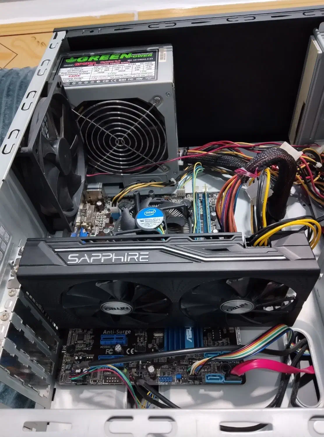 کیس کامپیوتر گیمینگ RX 470 RAM 12 i7 2600K|رایانه رومیزی|اسلام‌شهر, شهرک مهدیه|دیوار