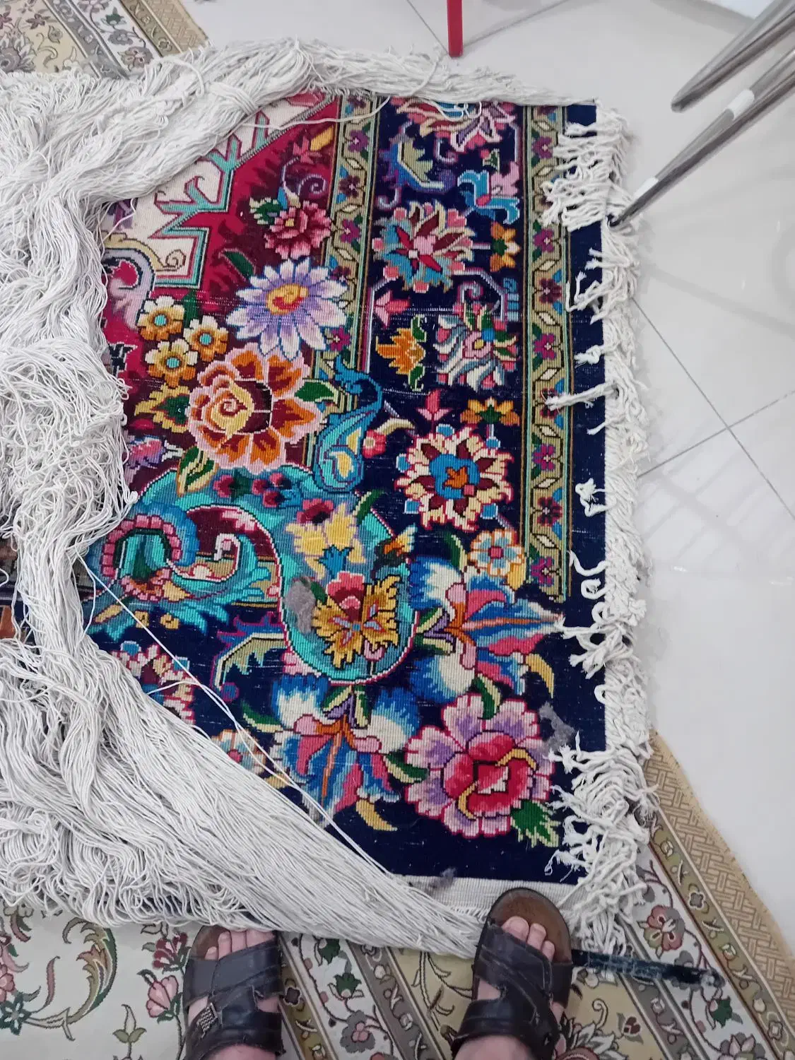 فرش نیمه تمام|فرش|تبریز, |دیوار