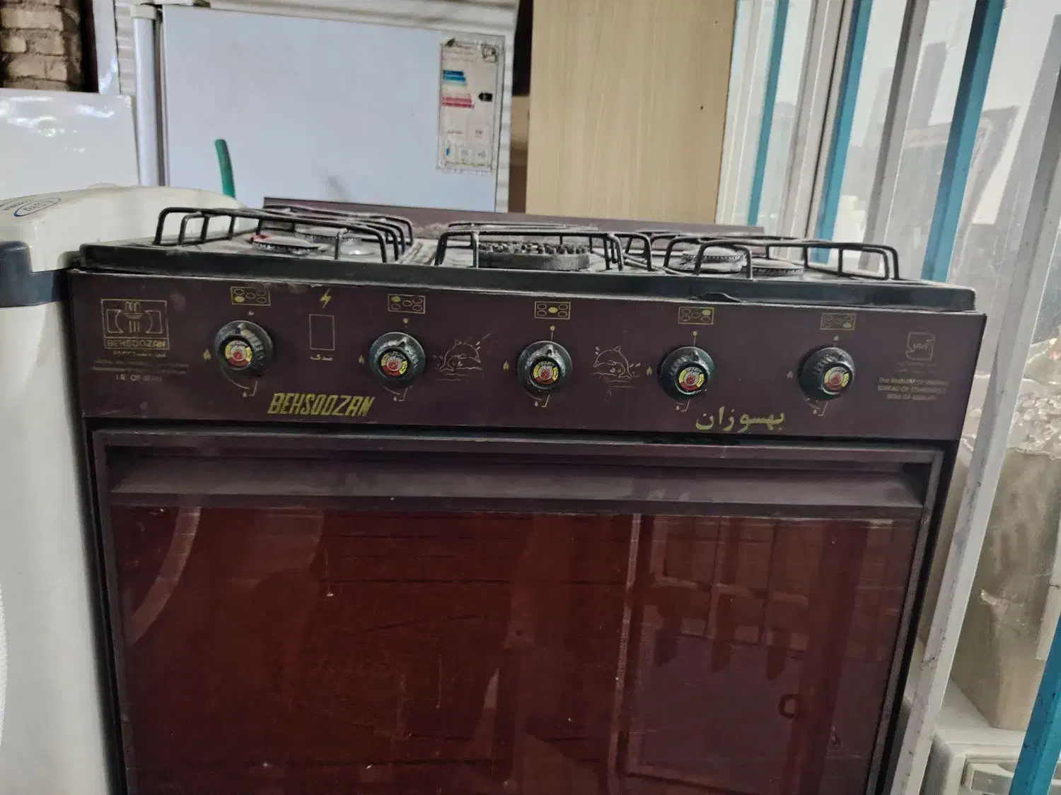 گاز پنج شعله طرح فر|اجاق گاز و لوازم برقی پختوپز|اردکان, |دیوار