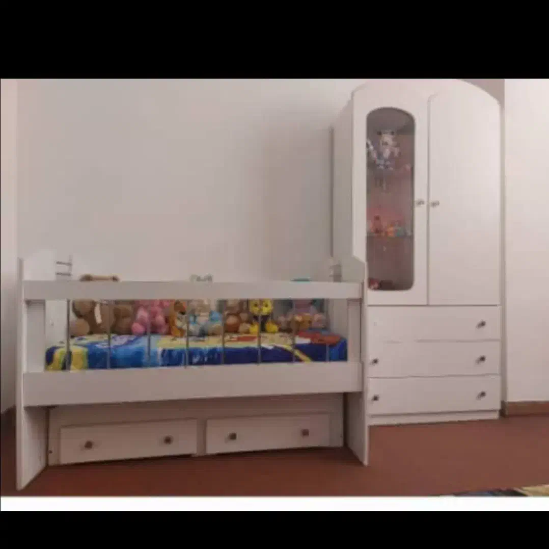 سرویس خواب نوزادی|تخت و سرویس خواب|بهبهان, |دیوار