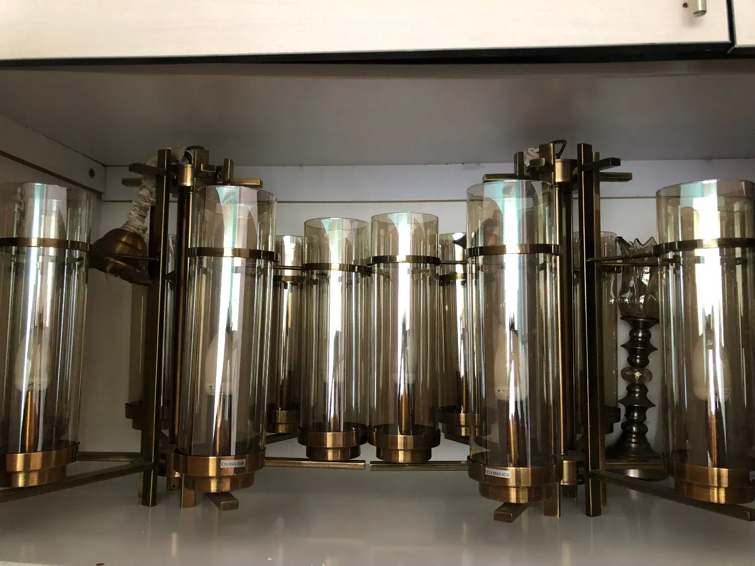 لوستر ۲ عدد|لوستر و چراغ آویز|آمل, |دیوار