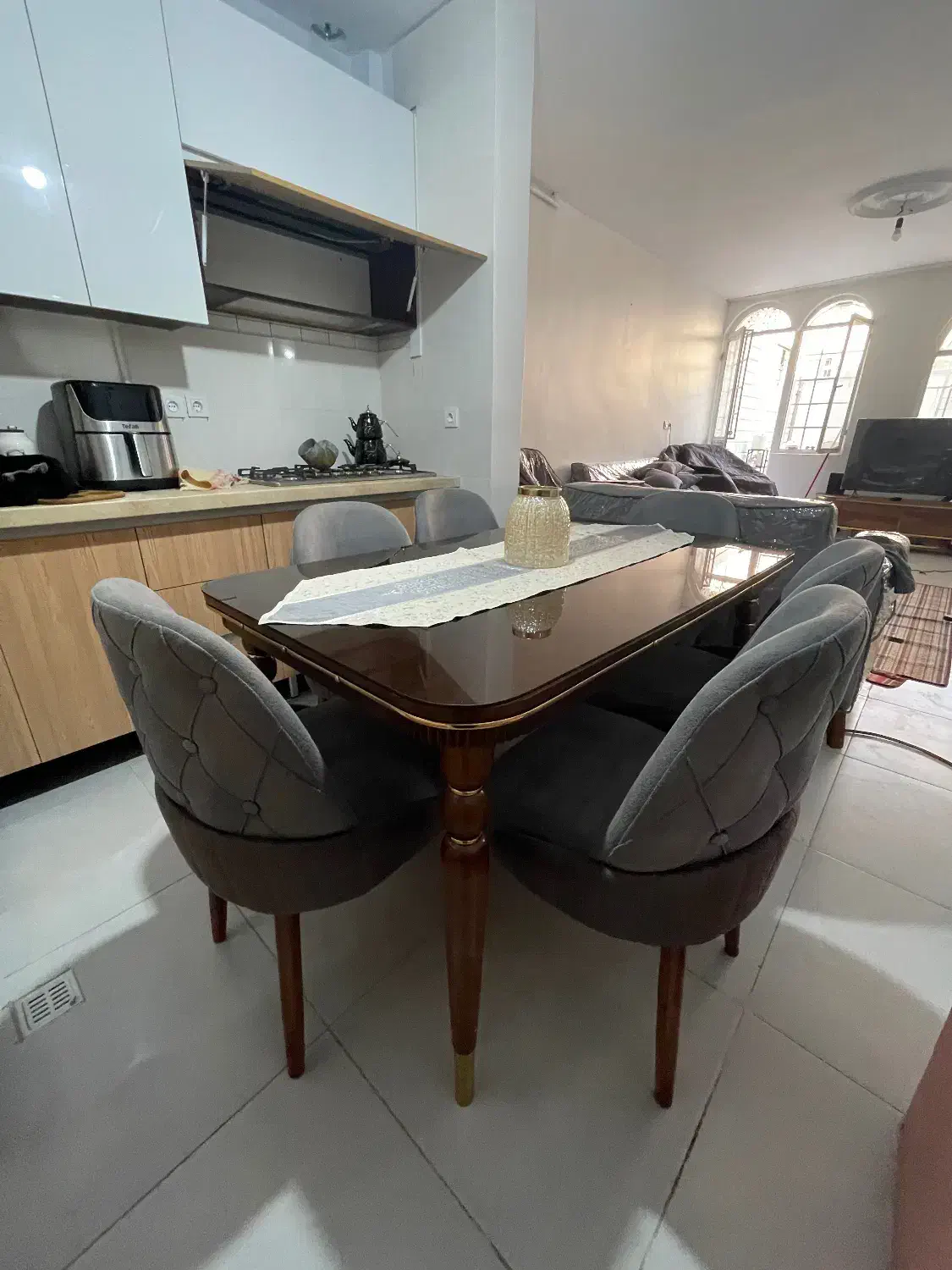 میز ناهارخوری ۶نفره شیک|میز و صندلی غذاخوری|تهران, بنی‌هاشم|دیوار