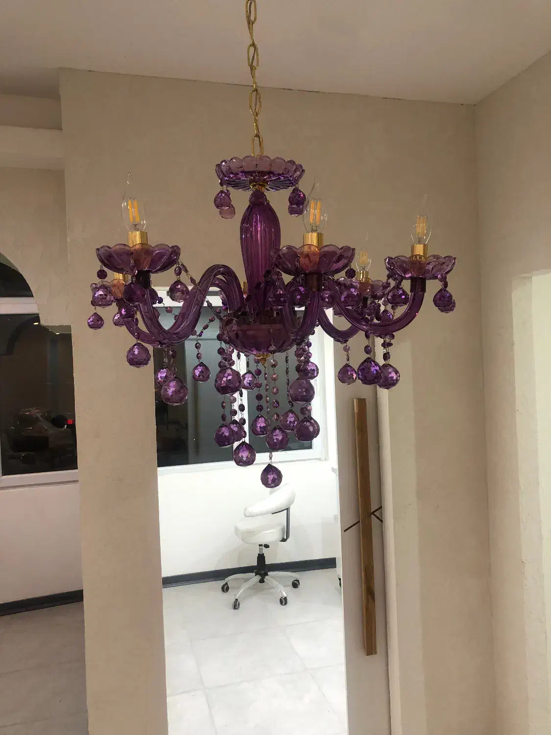 لوستر ۶ شاخه باکارات|لوستر و چراغ آویز|کرج, شاهین‌ویلا|دیوار