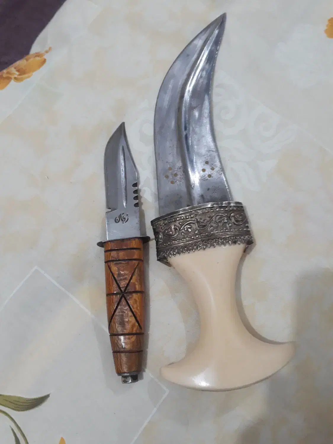 چاقو قدیمی عطیقه|کلکسیون اشیاء عتیقه|گرگان, |دیوار