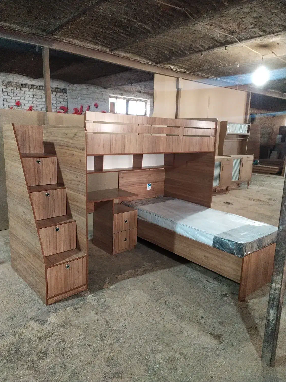 تخت دوطبقه سهند|تخت و سرویس خواب|ماهدشت, |دیوار