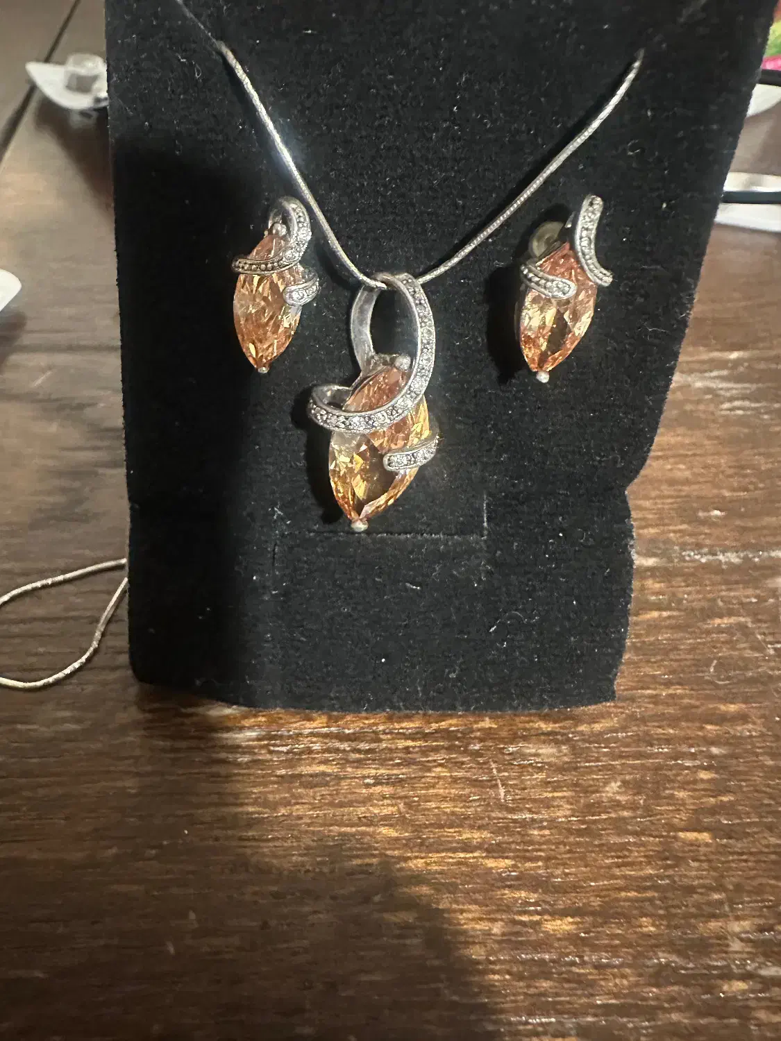 گردنبند و گوشواره نقره ایتالیا|بدلیجات|تهران, قیطریه|دیوار