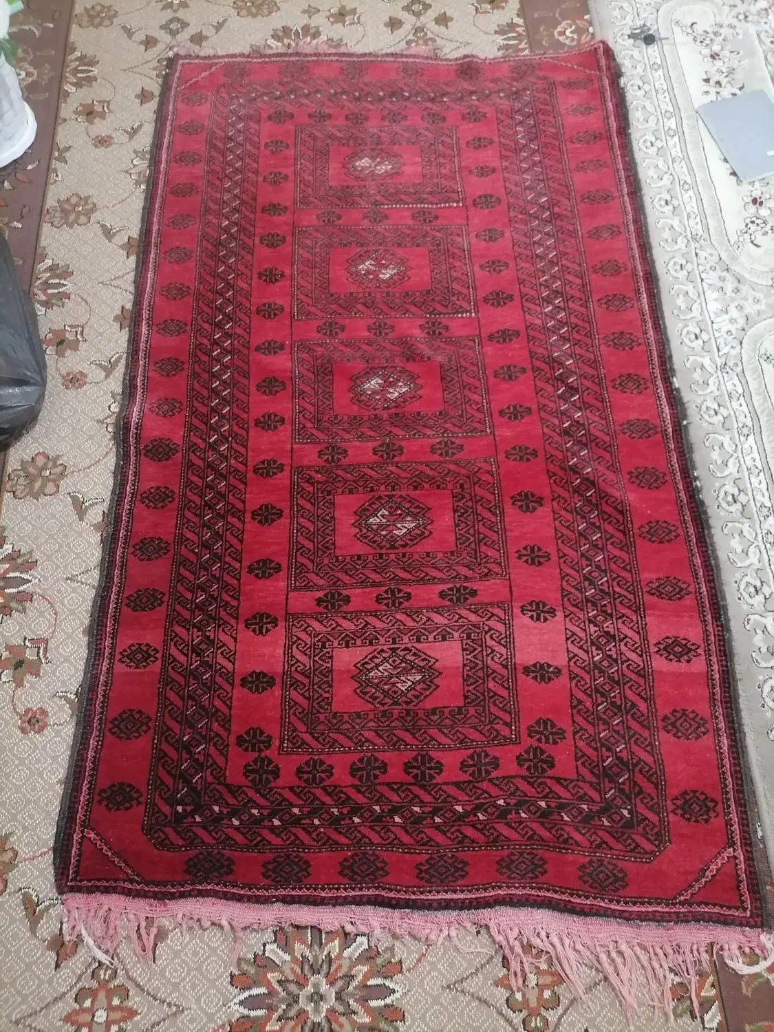 گلیم قدیمی|گلیم، جاجیم، گبه|فیروزه, |دیوار