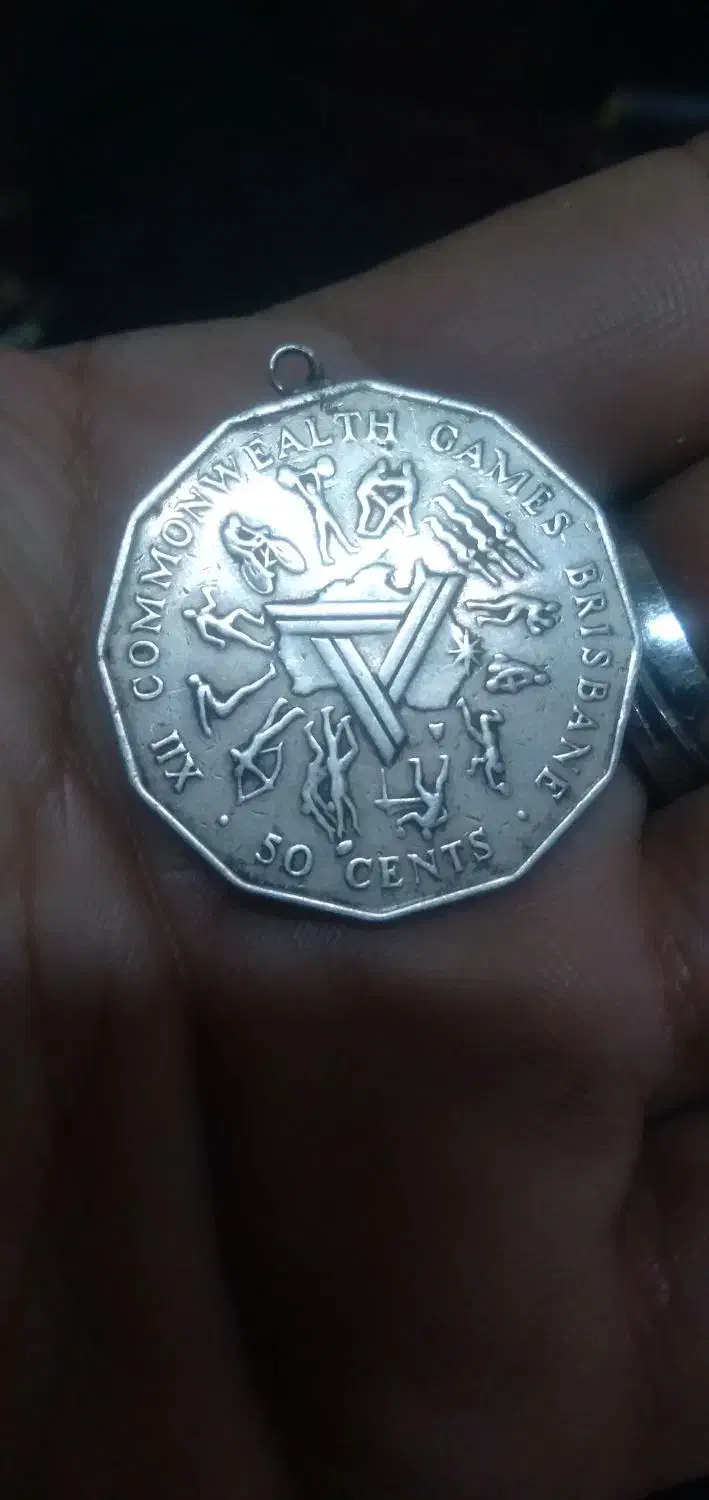 سکه ۵۰ سنت ملکه الیزابت دوم|کلکسیون سکه، تمبر، اسکناس|رشت, سلیمانداراب|دیوار