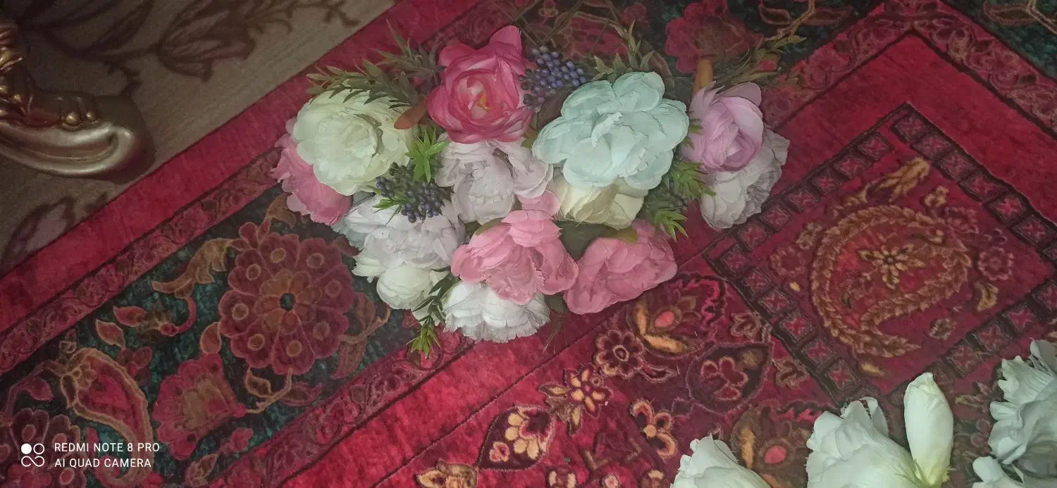 پنج شاخه گل|گل مصنوعی|بهارستان, |دیوار