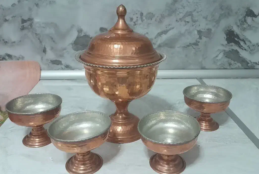 ظروف مسی|ظروف سرو و پذیرایی|سمنان, |دیوار