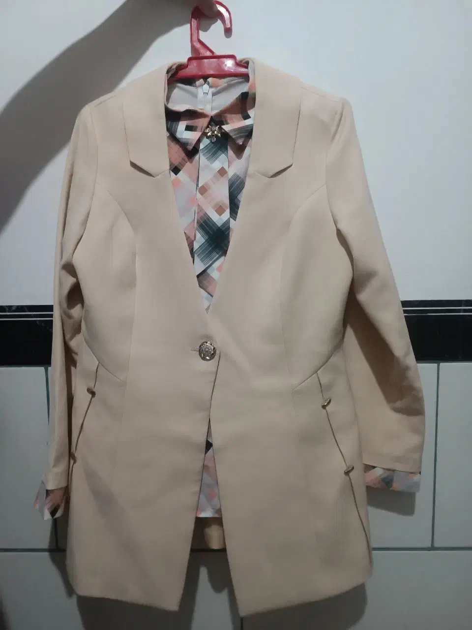 لباس مجلسی دنباله داروکت وشلواردرحدنو سایز44|لباس|زرند, |دیوار