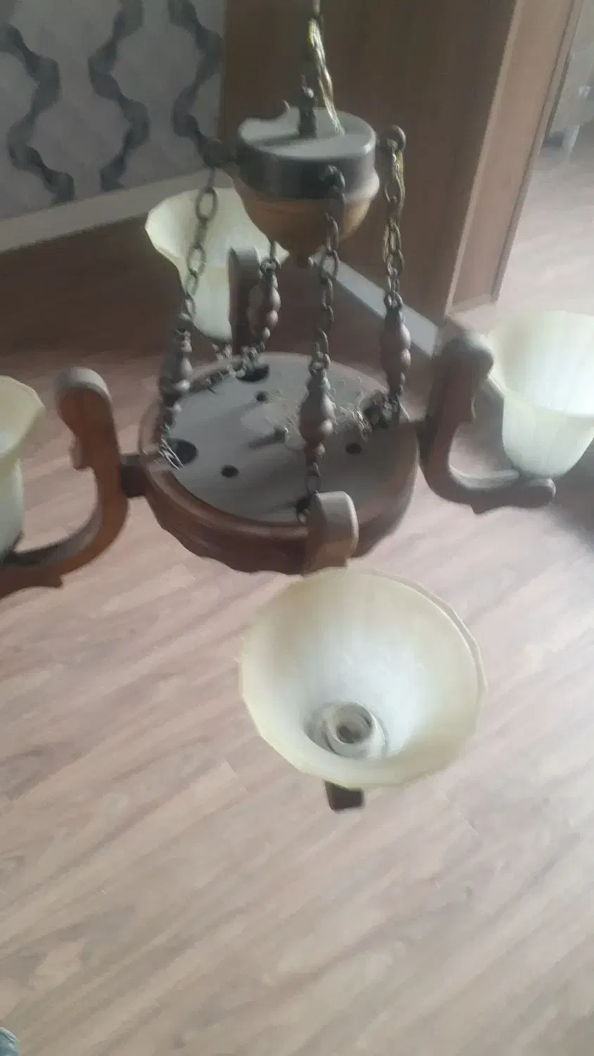 لوسترچهارشاخه|لوستر و چراغ آویز|قزوین, |دیوار