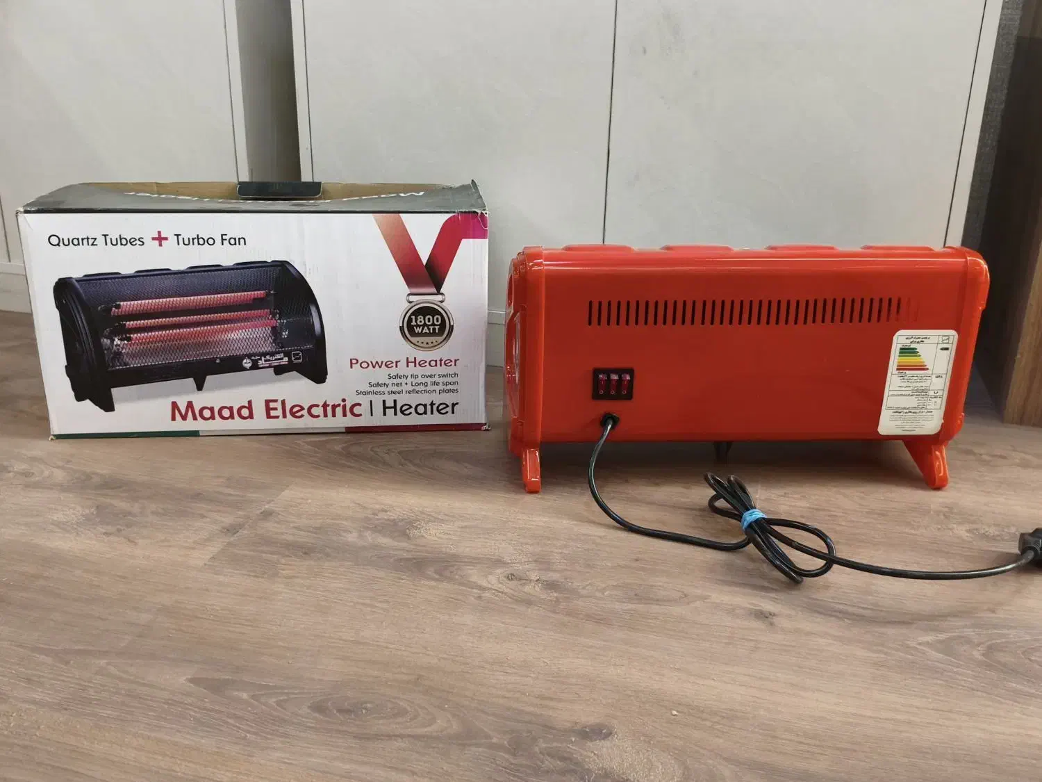 بخاری برقی1800W|بخاری، هیتر، شومینه|بیرجند, |دیوار