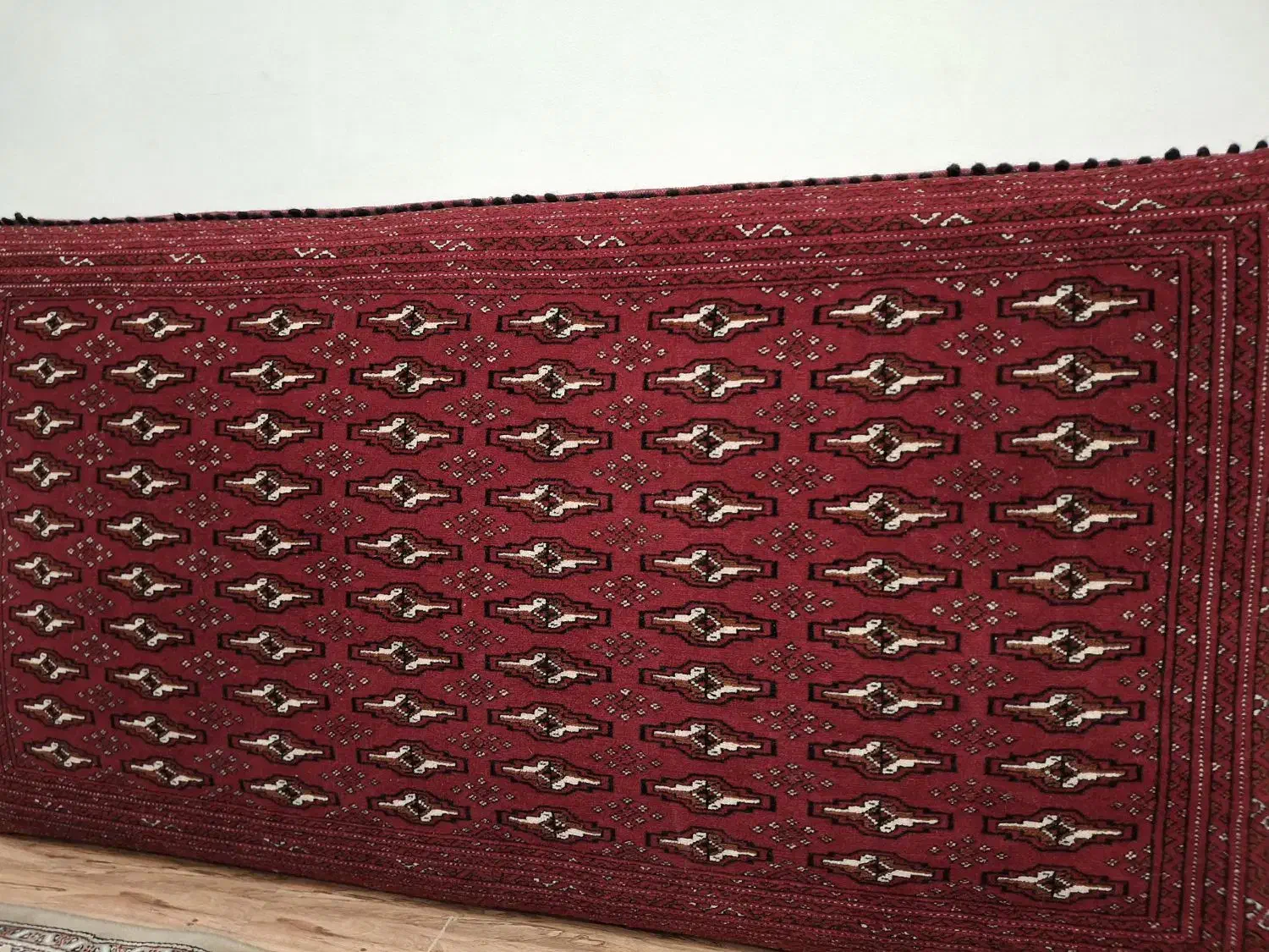 پشتی سنتی ترکمن دستبافت نو و سایز بزرگ|پشتی|مشهد, ادیب نیشابوری (شهرک غرب)|دیوار