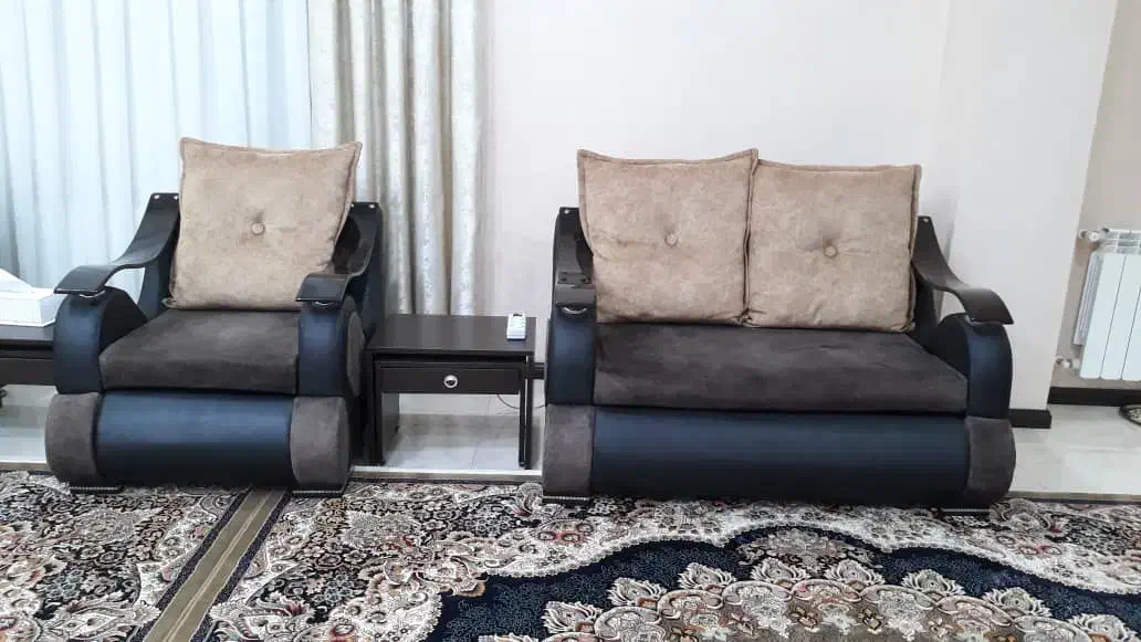 مبل راحتی نه نفره|مبلمان خانگی و میز عسلی|صومعهسرا, |دیوار