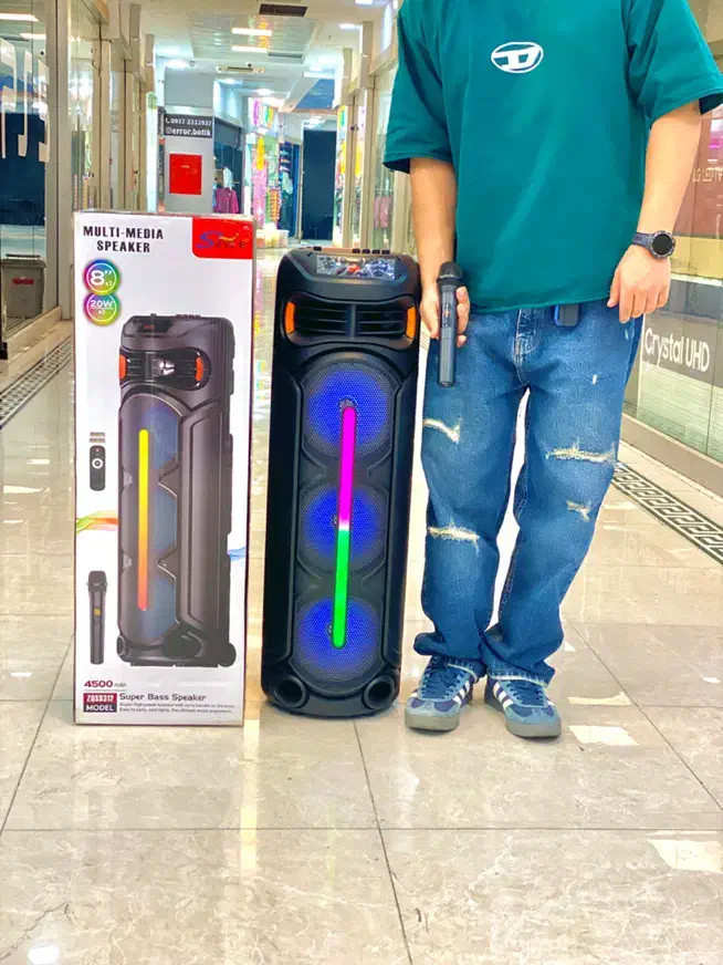 اسپیکر بلوتوثی شارژیZQS-8312صدای قوی و نور رنگی|پخشکننده همراه|شهریار, شهریار|دیوار