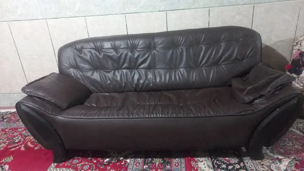 فروش مبل چرمی ۶ نفره|مبلمان خانگی و میز عسلی|خاش, |دیوار