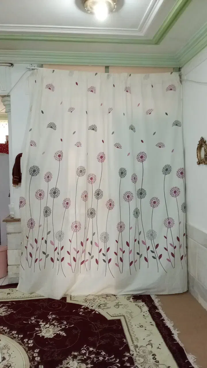 ساعت درحدنو ..پرده جنس عالی سه متری ..گلیم شش|ساعت دیواری و تزئینی|خواف, |دیوار