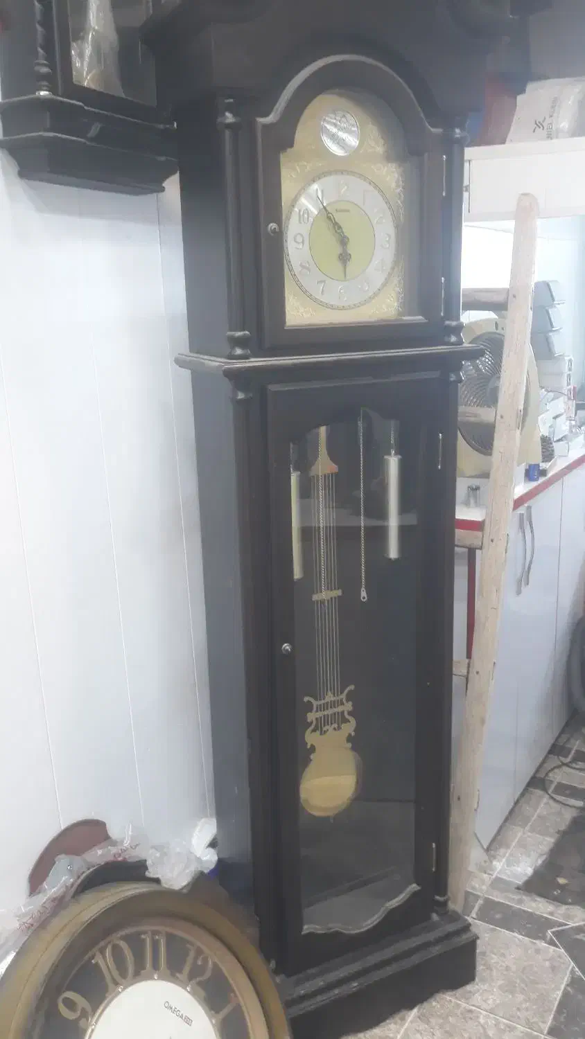 ساعت ایستاده تماس فاقیت تمام چوب|ساعت دیواری و تزئینی|اهر, |دیوار