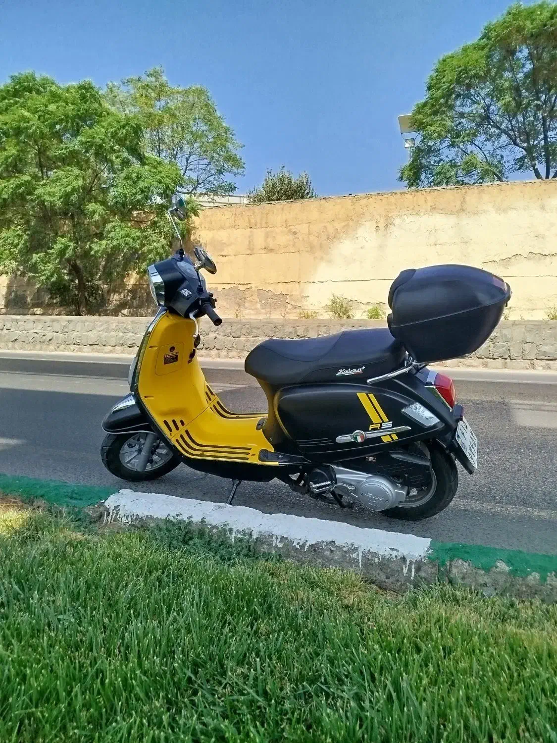 موتور وسپا کاوان پلاس|موتورسیکلت|قم, باغ پنبه|دیوار