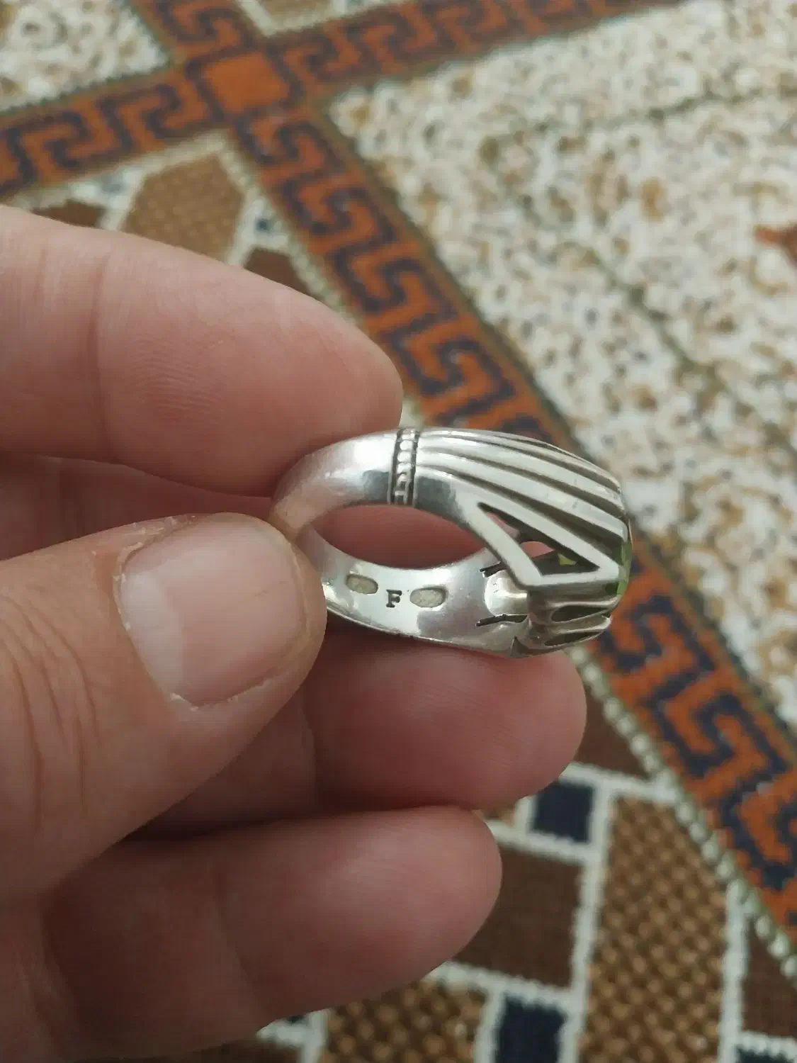 انگشتر شجر زبرجد افغان فدیوم بی‌نظیر|جواهرات|نسیم‌شهر, |دیوار