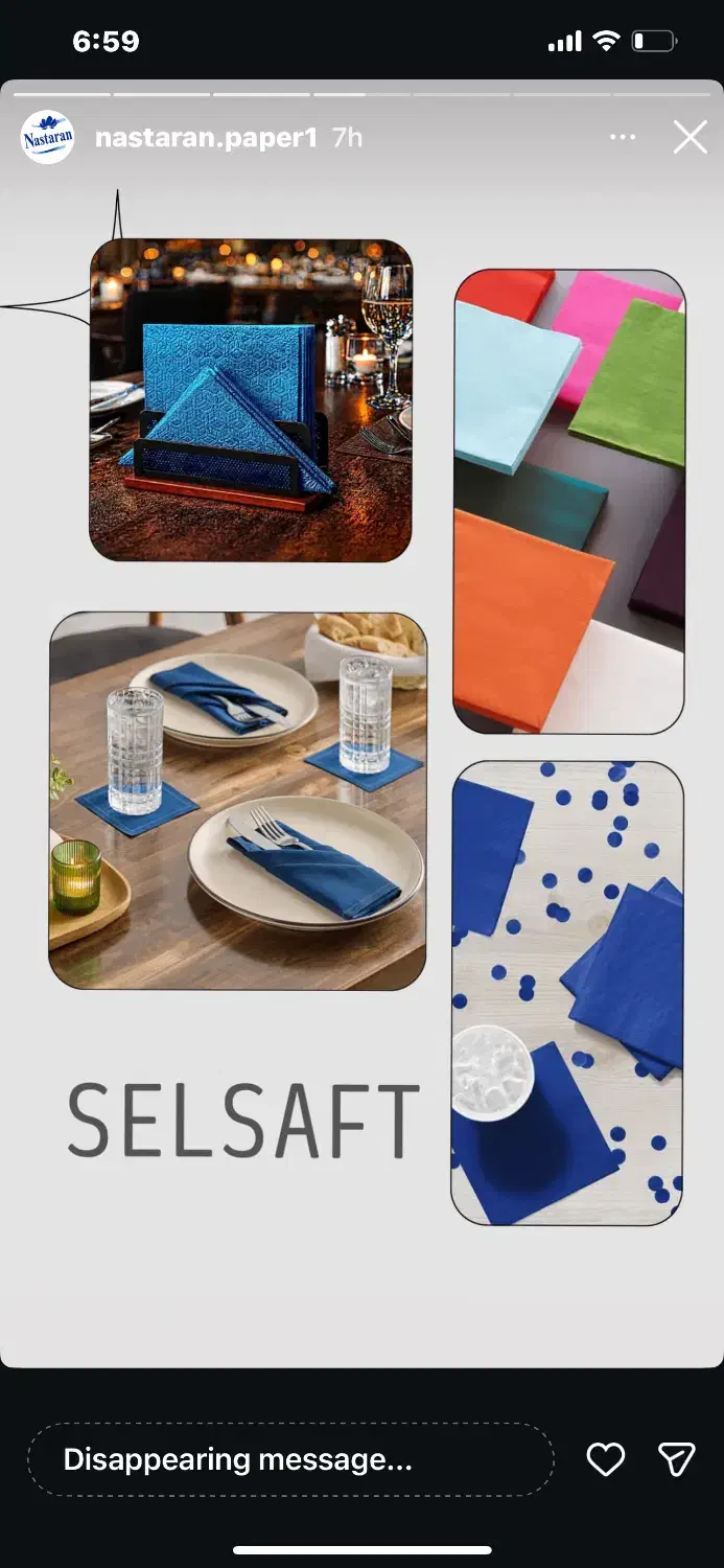 دستمال سفره رنگی(۲۰ برگی)|سفره، حوله، دستمال آشپزخانه|تهران, هرندی|دیوار